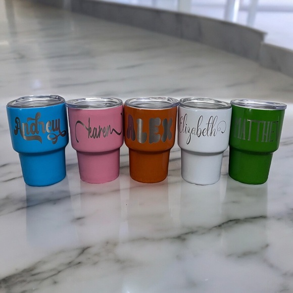 Personalized Engraved Name 2oz Mini Shot Glass Tumbler - Picture 9 of 10